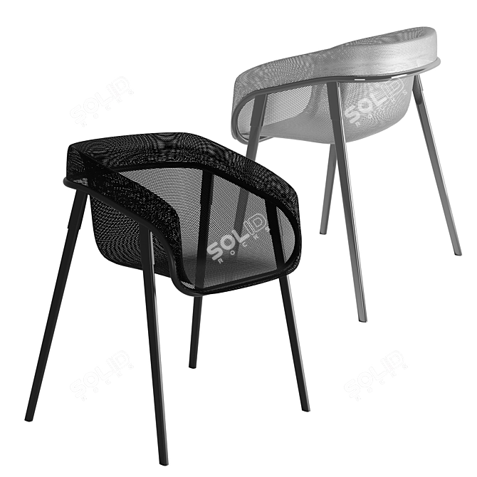 Designer Mesh Chair Magis Edition 3D model image 5