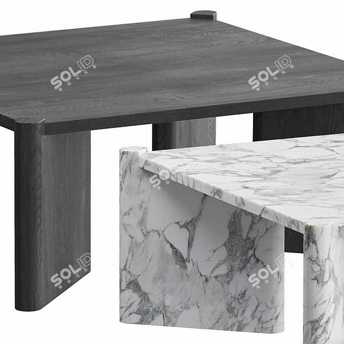 GORYNA Square Coffee Table 3D model image 5