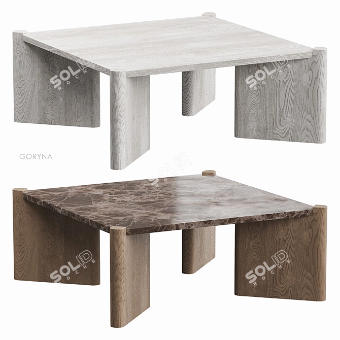 GORYNA Square Coffee Table 3D model image 6