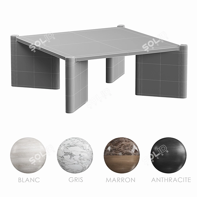 GORYNA Square Coffee Table 3D model image 7