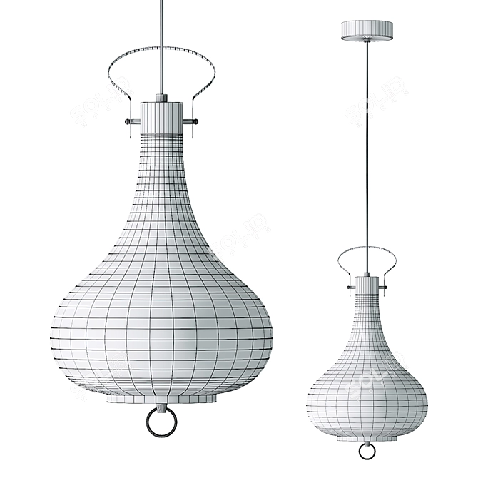 Modern Pendant Light Fixture RAVI 3D model image 4