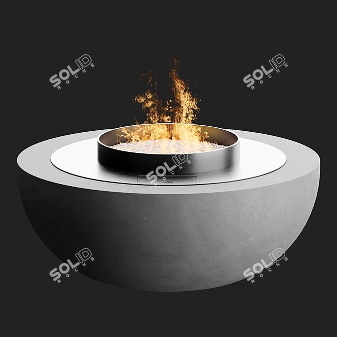 Stella Burner 600 Fireplace 3D model image 4