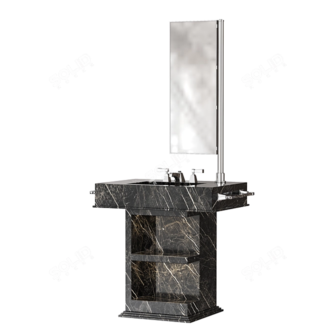 My Love Ceramic Marble Vanity 3D model image 2