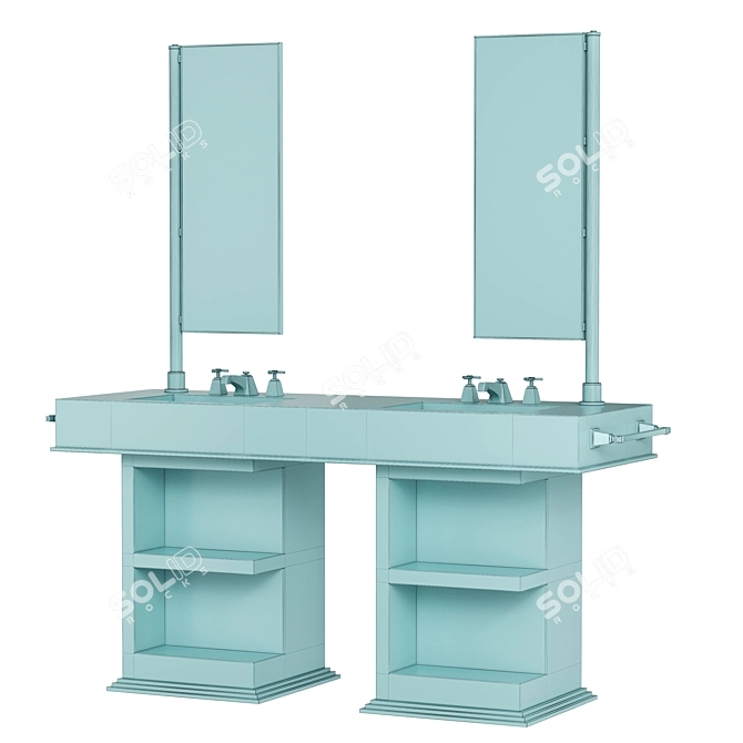 My Love Marble Double Vanity 3D model image 3