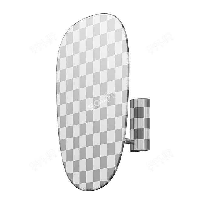 Retro Fabric Wall Lamp Screen 3D model image 6