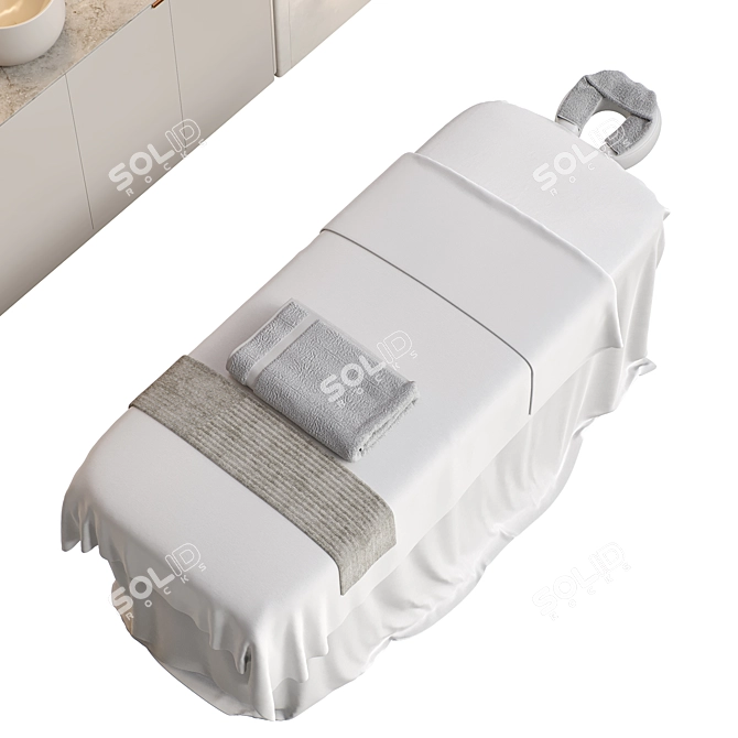 TurboSmooth-Enabled Massage Table Set 3D model image 4