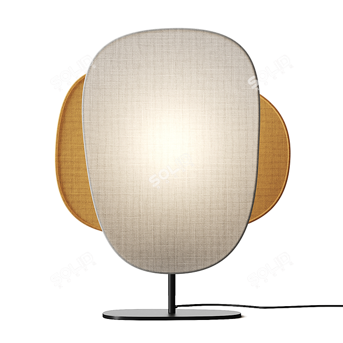 Retro Fabric Table Lamp Kit 3D model image 1