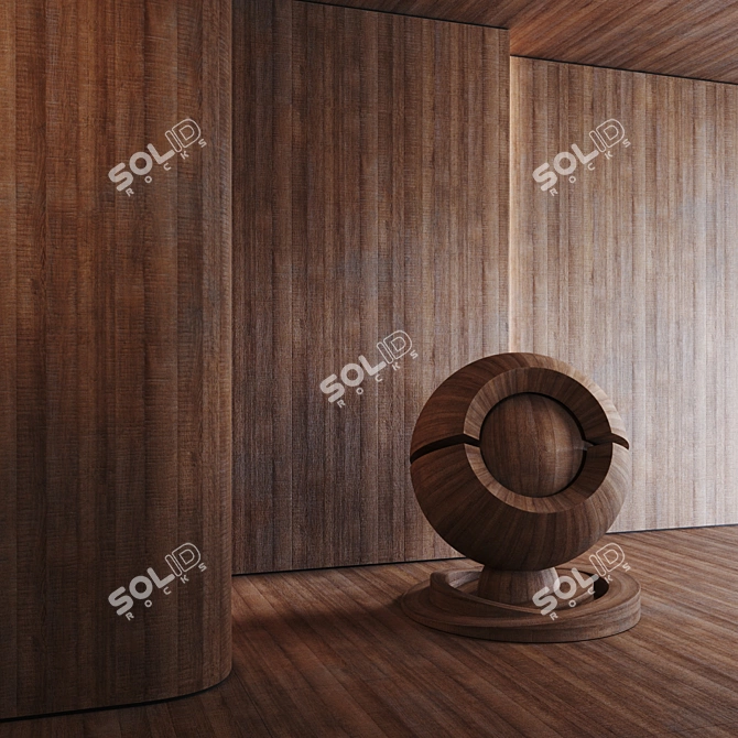 Seamless High-Quality Wood Texture 3D model image 3