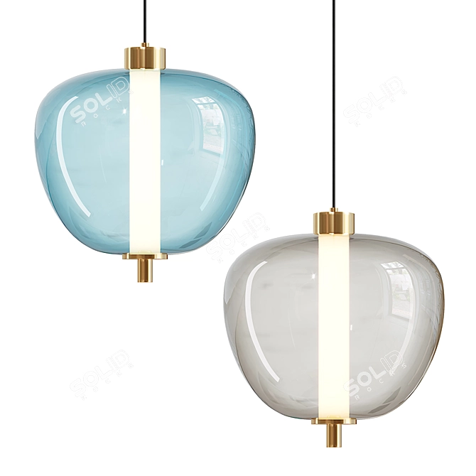 Modern Pendant Light Fixture RAVI 3D model image 1