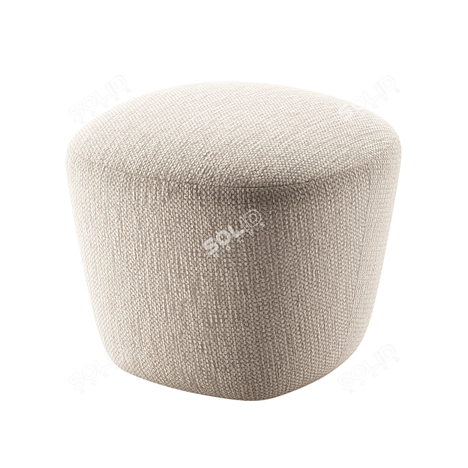 Elegant BEAT Ottomans: Versatile Sizes 3D model image 3