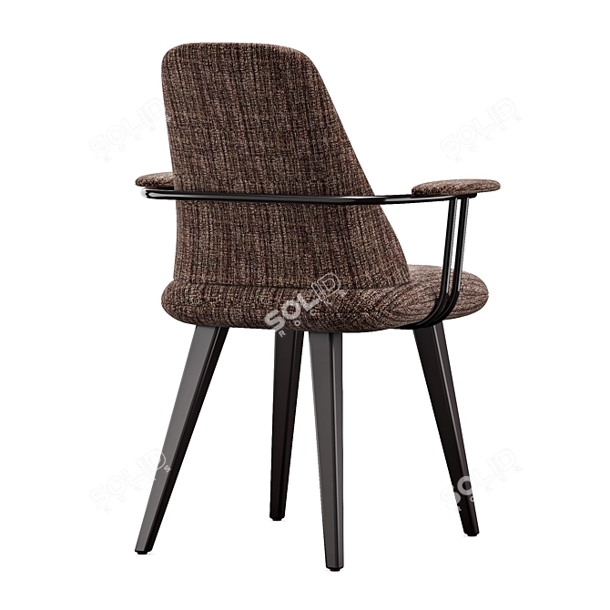 Elegant Roche Bobois Chair 3D model image 2