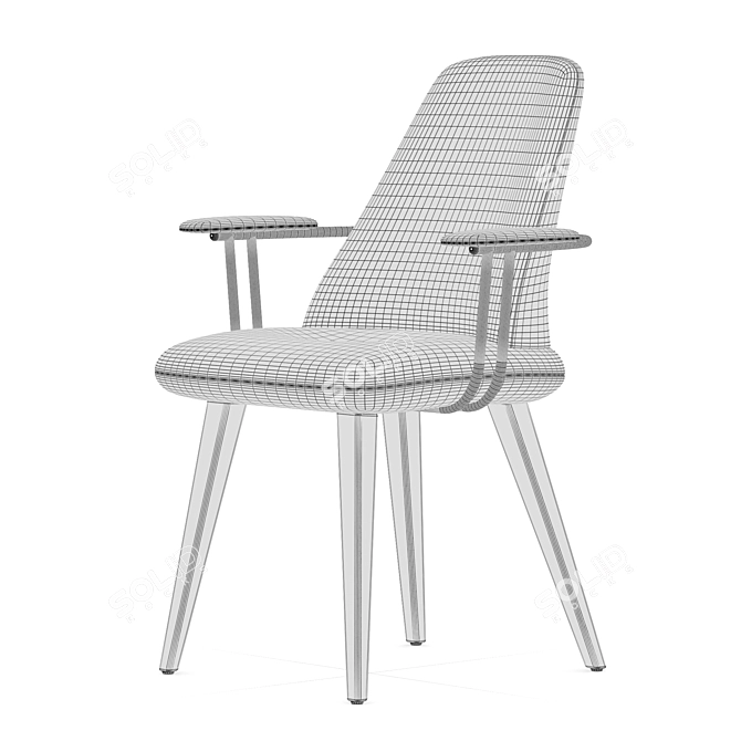 Elegant Roche Bobois Chair 3D model image 3