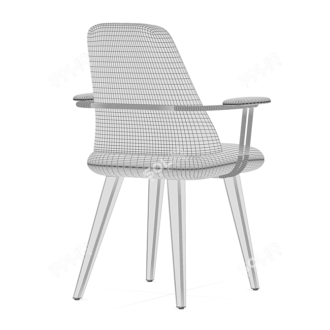 Elegant Roche Bobois Chair 3D model image 4