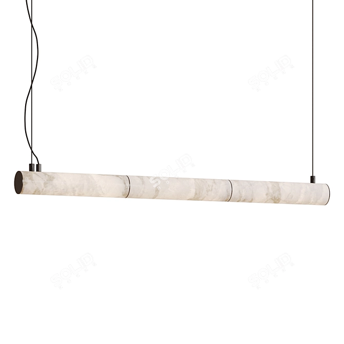 Elegant Nula Horizontal Pendant Light 3D model image 3