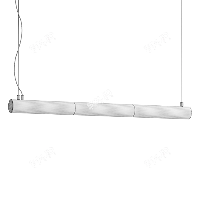 Elegant Nula Horizontal Pendant Light 3D model image 4