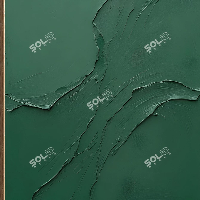 Plaster Double Frame with HQ Textures 3D model image 3