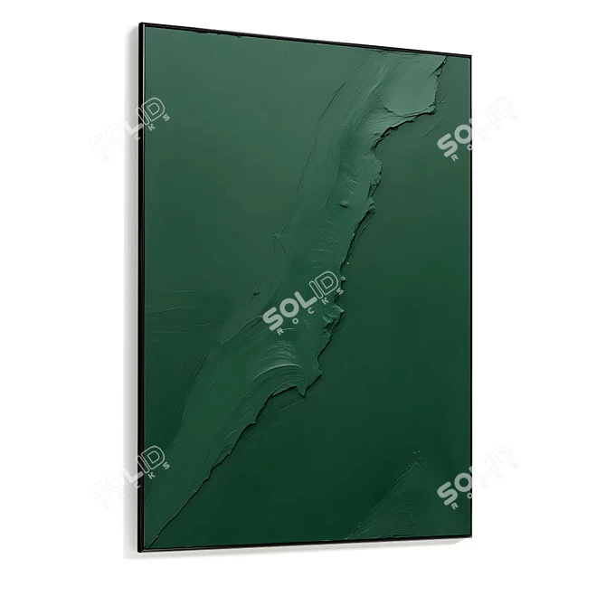 Plaster Double Frame with HQ Textures 3D model image 4