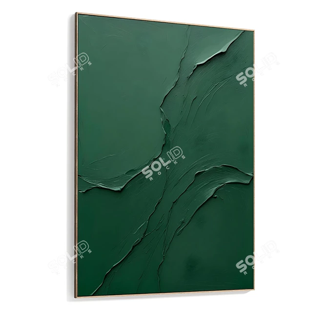 Plaster Double Frame with HQ Textures 3D model image 5