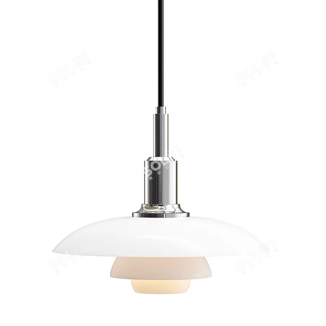 Modern Pendant Light Fixture Poulse 3D model image 1