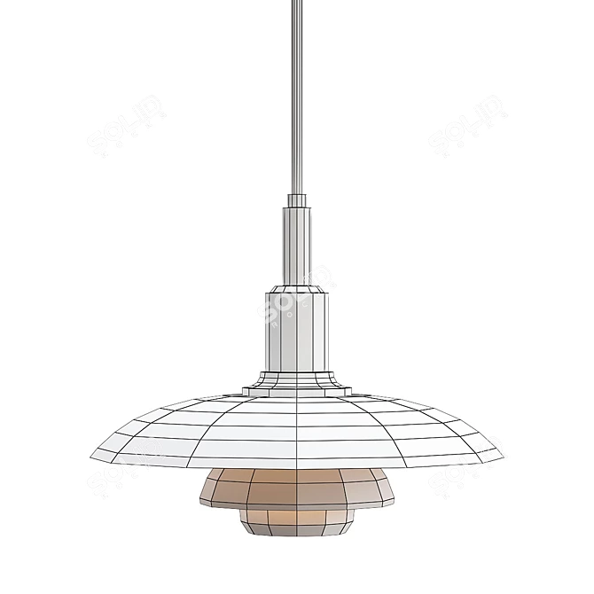 Modern Pendant Light Fixture Poulse 3D model image 2