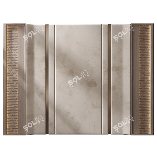 Modern 3D Wall Decor Panel 3D model image 1