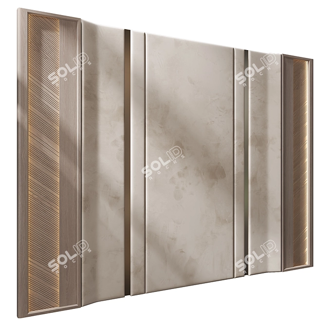 Modern 3D Wall Decor Panel 3D model image 2