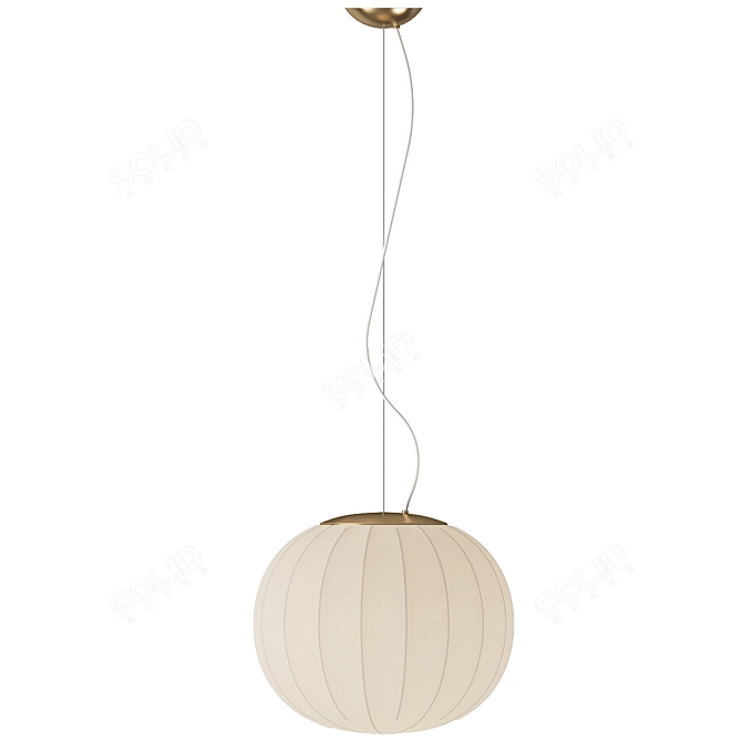 Minimalist Lita Suspension Light 3D model image 2