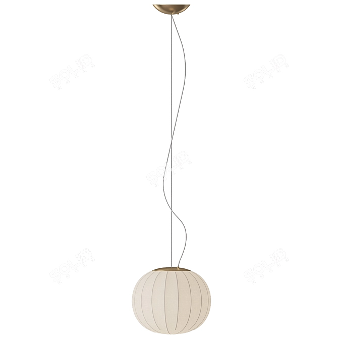 Minimalist Lita Suspension Light 3D model image 3