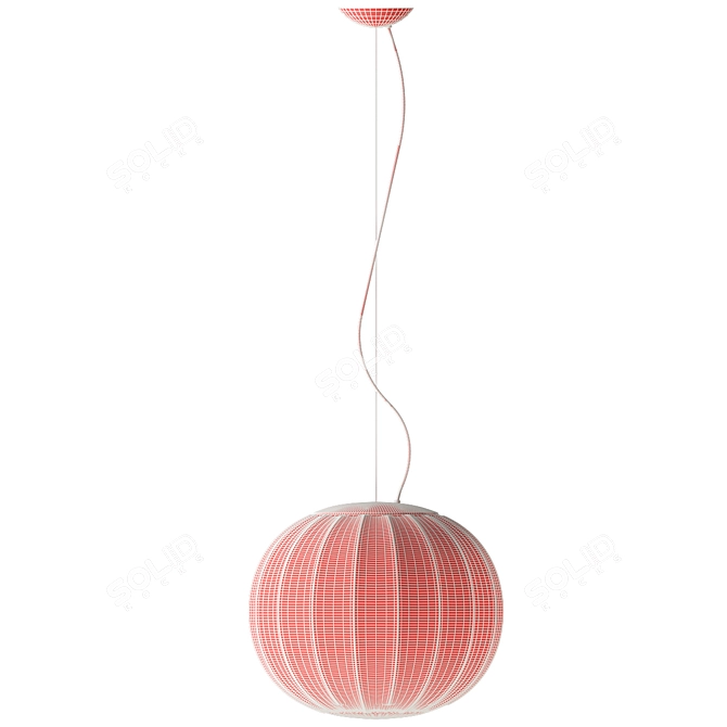 Minimalist Lita Suspension Light 3D model image 4