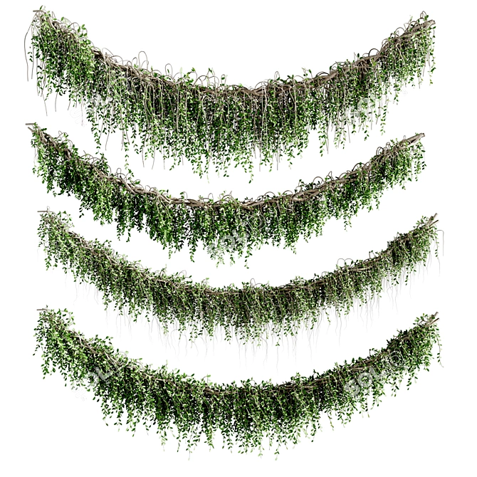 High-Quality Ivy Plants Set 3D model image 2