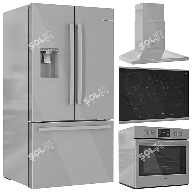 BOSCH Kitchen Appliance Collection Set 3D model image 2