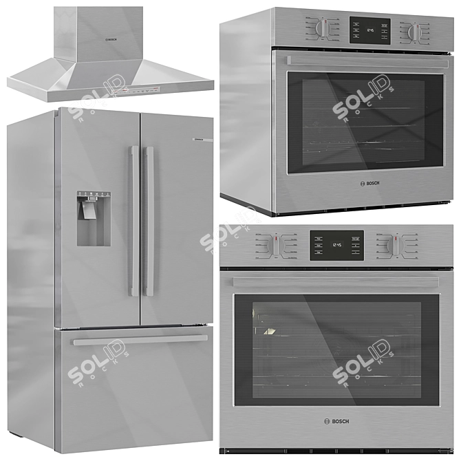 BOSCH Kitchen Appliance Collection Set 3D model image 4