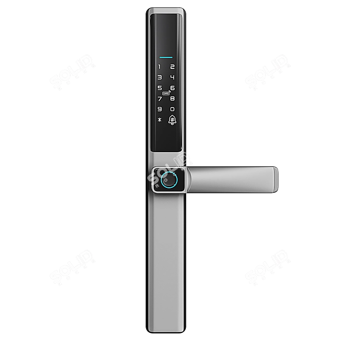 LockMaster Pro Biometric Smart Door Lock 3D model image 6