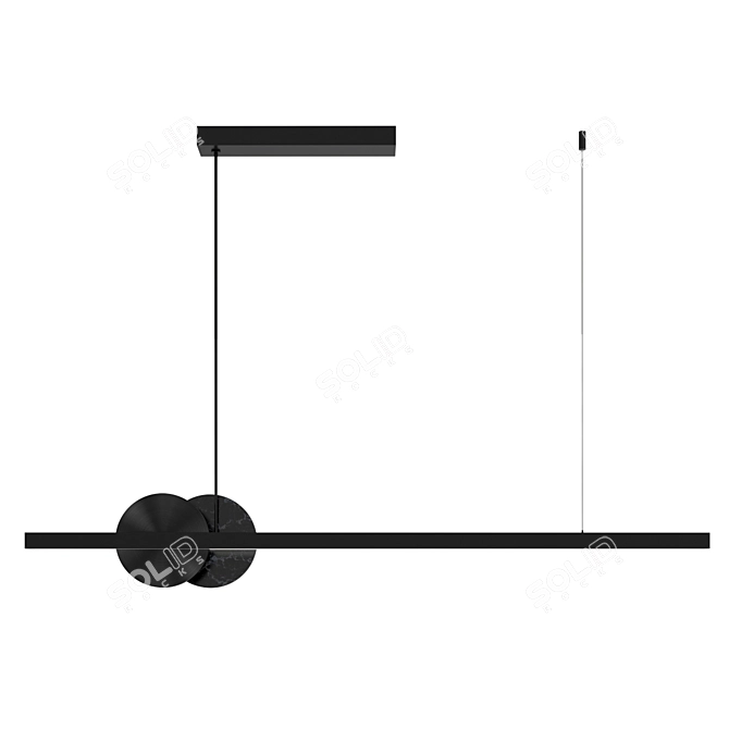 Modern Linear Light Fixture FLOYD 3D model image 6