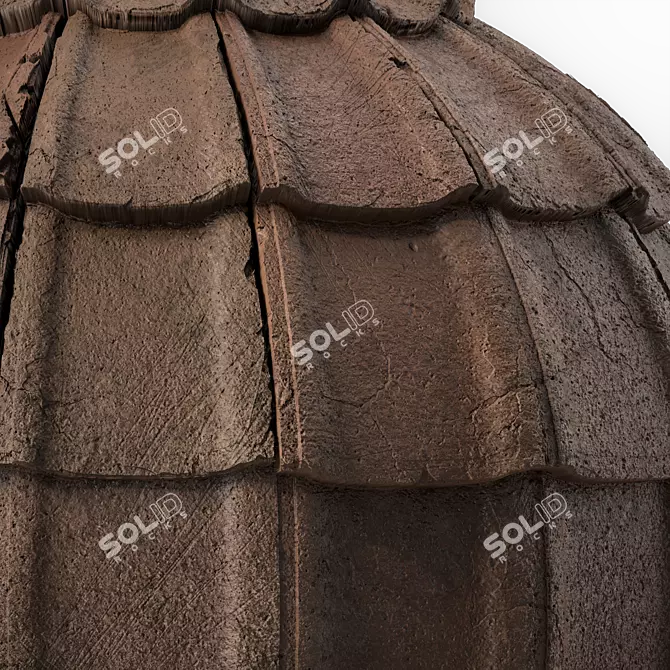 Concrete Roofing Material Sbsar 4k 3D model image 3