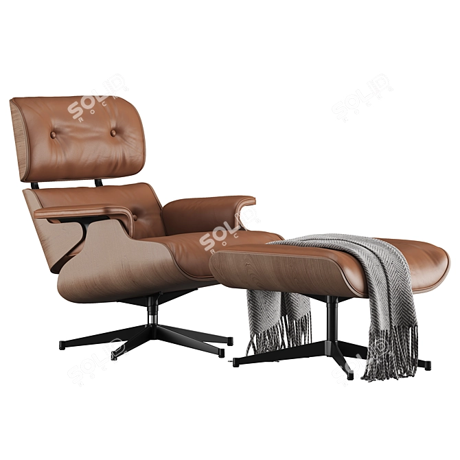 Modern Eames Lounge Chair 2015 3D model image 1