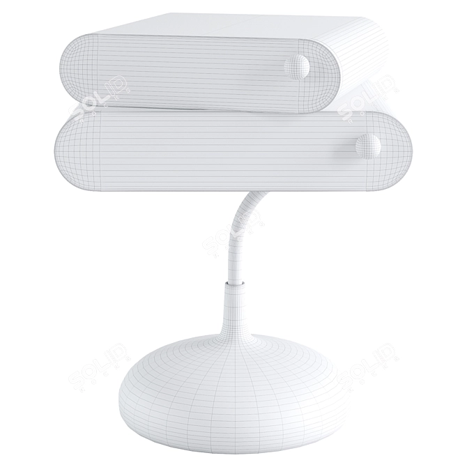 Spinning Katrina Nightstand 3D model image 3