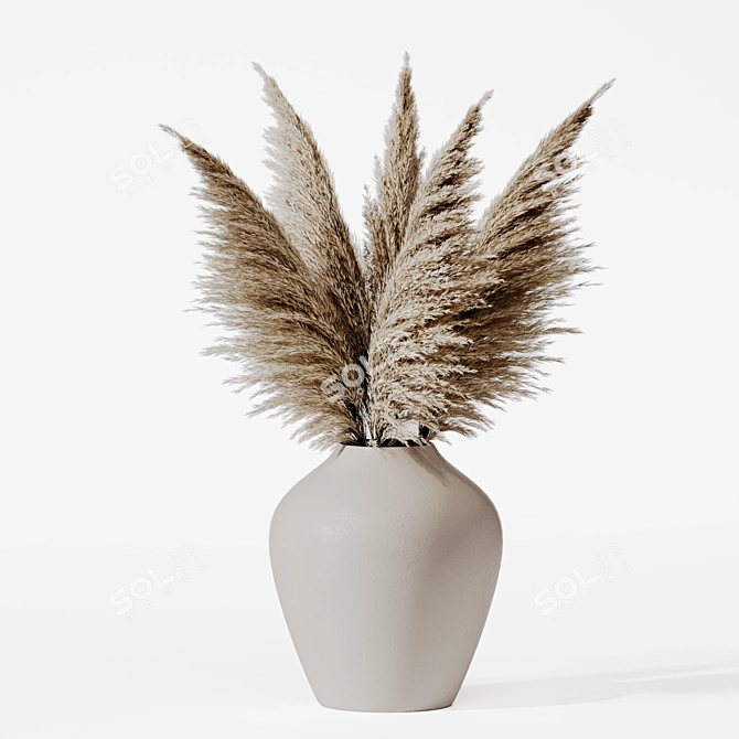 Pampas Vase 3D Model - Corona 3D model image 3