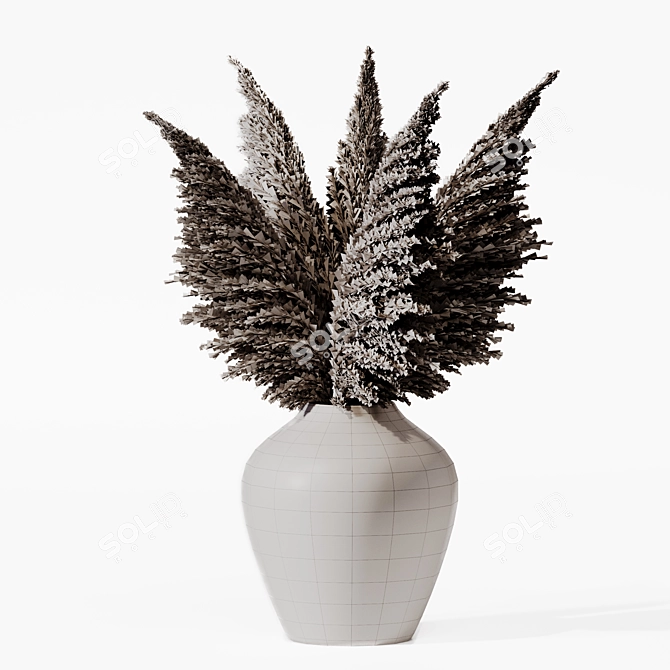 Pampas Vase 3D Model - Corona 3D model image 4