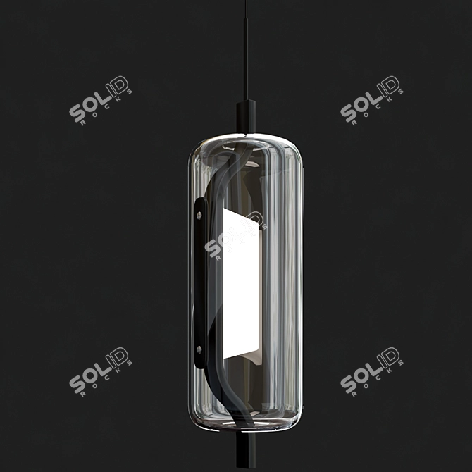  Sleek Modern Hilo Pendant Light 3D model image 3