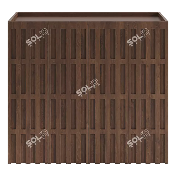 Elegant Re De Sàss Cabinet 3D model image 2