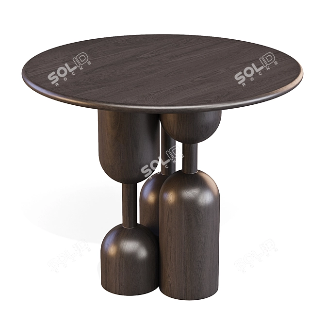 Baoba Organic Dining Table Set 3D model image 2