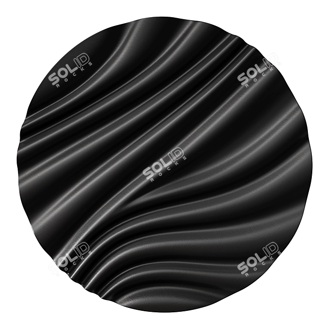 Draped Art Panel by KROGH 3D model image 2