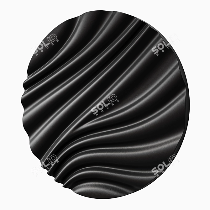 Draped Art Panel by KROGH 3D model image 3