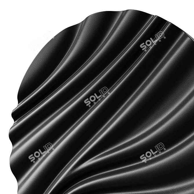 Draped Art Panel by KROGH 3D model image 4