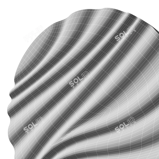 Draped Art Panel by KROGH 3D model image 5