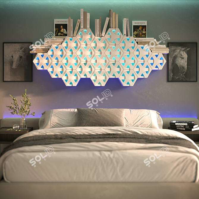 Elegant 3D Panel, Customizable Design 3D model image 5