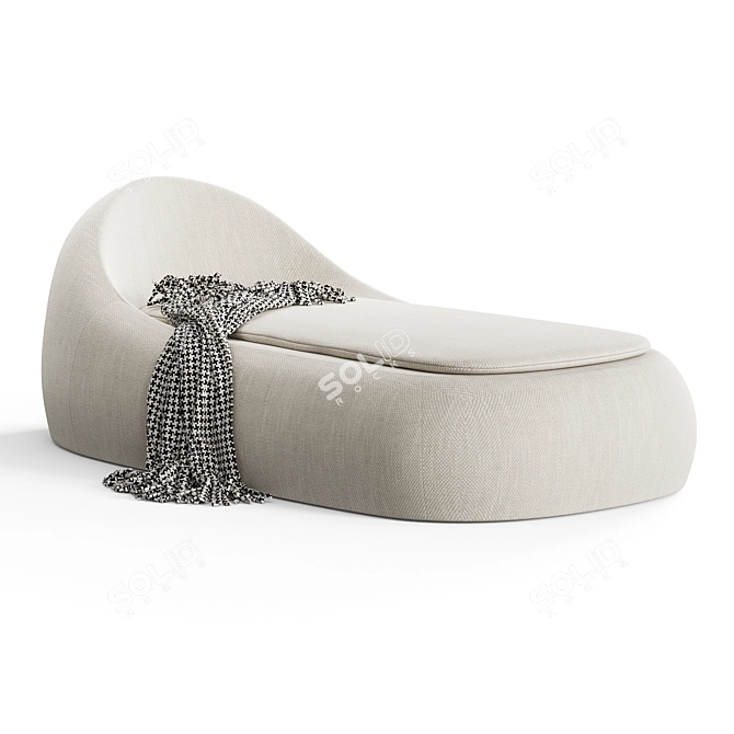 Niso Nemo Lounge Chaise, Modern 3D model image 1