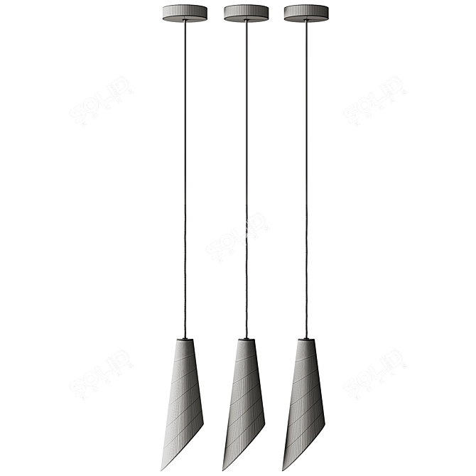 Robin Mei Adjustable Pendant Lamp 3D model image 3