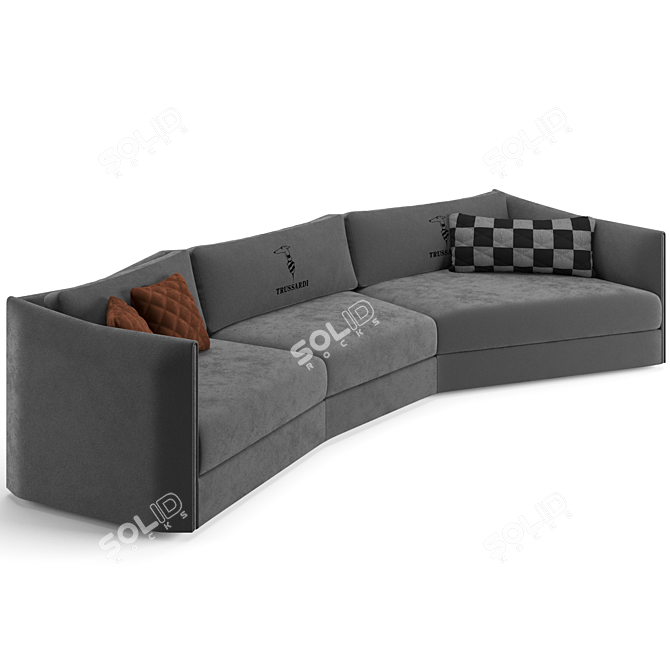 Luxury Trussardi Casa Maryl Sofa 3D model image 2